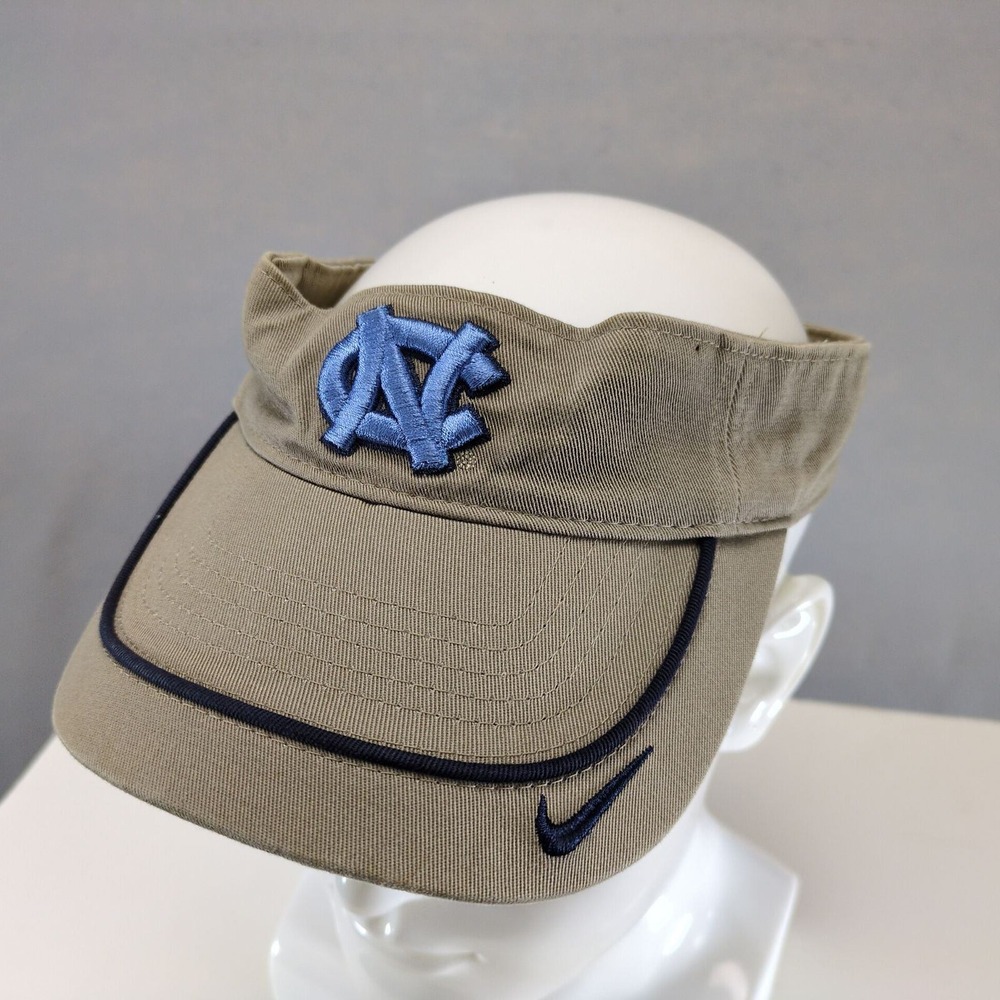 Vintage Y2K Nike UNC North Carolina Tar Heels Visor Hat University Fan Preppy
